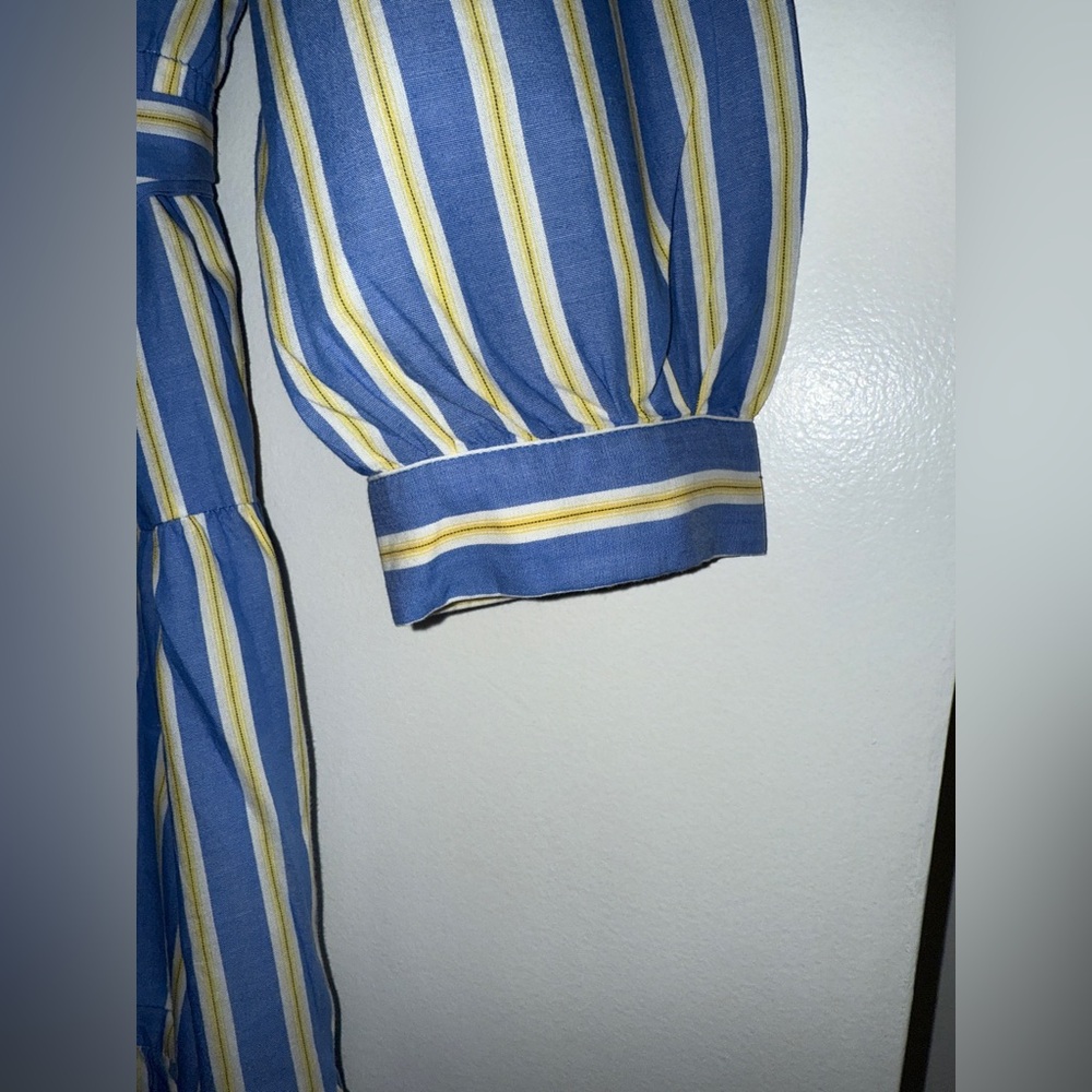 ELIZA J Stripped Belted Shirtdress SIZE: 6 - Picture 11 of 14
